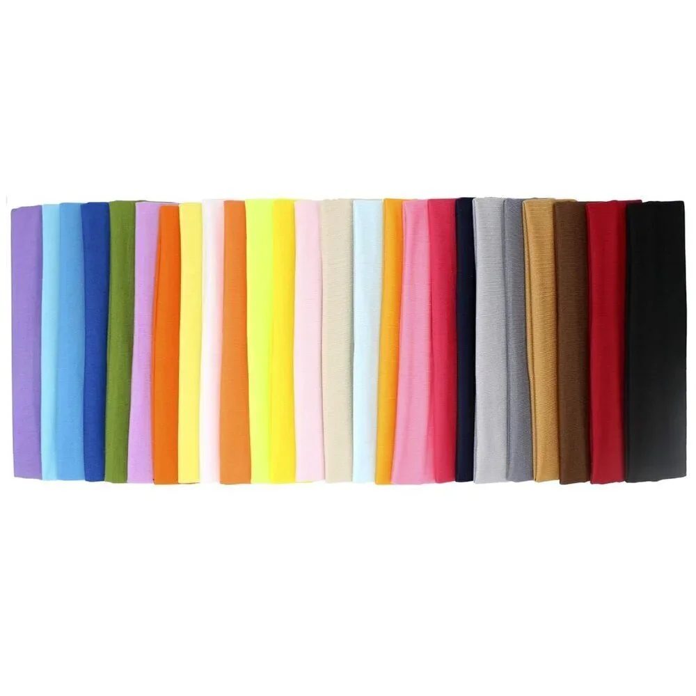25pcs Elastic Sport Hairbands for Women Gym Yoga Fitness Hair Accessories